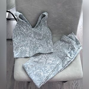 RBX Gray and White Activewear Set